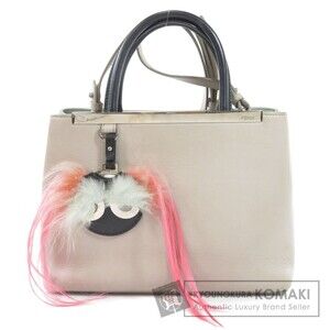 Fendi Toujours Tote Bag Monster Mirror Charm Calfskin